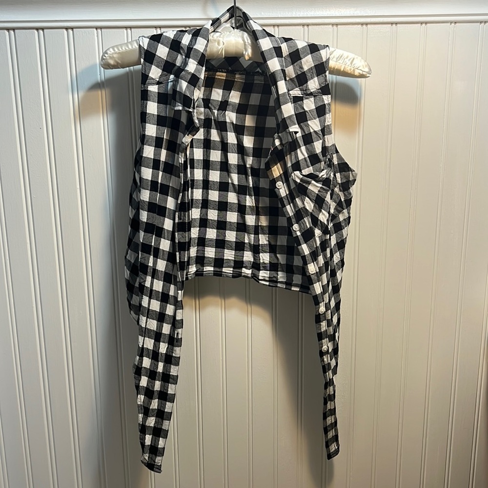 Flannel No Sleeve Girls